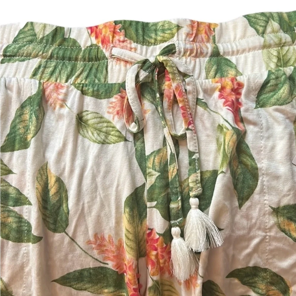 Stars Above Tropical Print Pajama Shorts